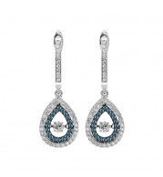 Gems One 14KT White Gold & Diamond Rhythm Of Love Fashion Earrings  - 1/2 ctw - ROL2017-4WCBL
