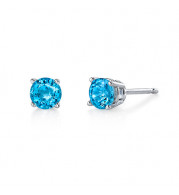 Stanton Color 14k Gold Blue Topaz Earrings