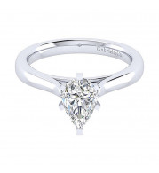 Gabriel & Co 14K White Gold Michelle Solitaire Diamond Engagement Ring - ER6685P4W4JJJ