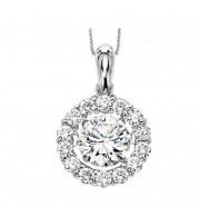 Gems One 14KT White Gold & Diamond Rhythm Of Love Neckwear Pendant  - 1/2 ctw - ROL1065-4WCBL