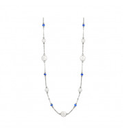 Gems One Silver Necklace - NK10226-SSSPMOP
