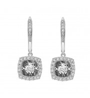 Gems One 14KT White Gold & Diamond Rhythm Of Love Fashion Earrings  - 1/5 ctw - ROL2221-4WC