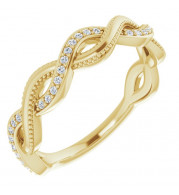 14K Yellow 1/8 CTW Diamond Anniversary Band - 123424601P