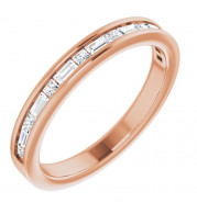 14K Rose 3/8 CTW Diamond Channel-Set Anniversary Band - 123176602P