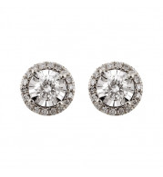 Gems One 14Kt White Gold Diamond (1/3Ctw) Earring - ER30360-4WD