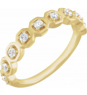 14K Yellow 1/4 CTW Diamond Anniversary Band - 123868605P