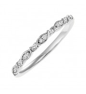 Gems One 14Kt White Gold Diamond (1/12 Ctw) Ring - FR1458-4WD