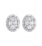 Gems One 14Kt White Gold Diamond (1Ctw) Earring - ER10253-4WC
