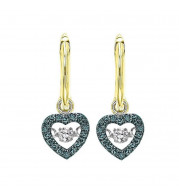 Gems One 10KT Yellow Gold & Diamond Rhythm Of Love Fashion Earrings  - 1/5 ctw - ROL1022-1YCBL