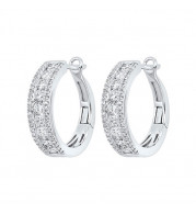 Gems One 14Kt White Gold Diamond (1Ctw) Earring - ER10320-4WB