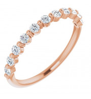14K Rose 1/3 CTW Diamond Anniversary Band - 1236026020P