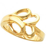 14K Yellow Freeform Ring - 5706105265P