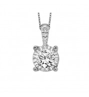Gems One 14Kt White Gold Diamond (1/2Ctw) Pendant - FP1425/50-4WC