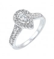 Gems One 14Kt White Gold Diamond(3/4Ctw) Ring - RG69965-4WB