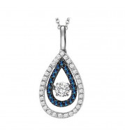Gems One 14KT White Gold & Diamond Rhythm Of Love Neckwear Pendant   - 3/8 ctw - ROL1017-4WCBL