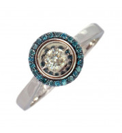 Gems One 14KT White Gold & Diamond Rhythm Of Love Fashion Ring  - 3/8 ctw - ROL1103-4WC