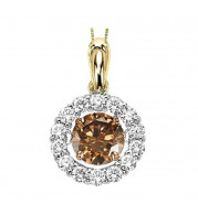 Gems One 14KT Yellow Gold & Diamond Rhythm Of Love Neckwear Pendant  - 3/4 ctw - ROL1042-4YCDB