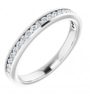 14K White 1/2 CTW Diamond Anniversary Band - 12298160046P