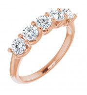 14K Rose 1 CTW Diamond Anniversary Band - 1233896010P