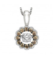 Gems One 14KT White Gold & Diamond Rhythm Of Love Neckwear Pendant  - 3/8 ctw - ROL1081-4WCDB