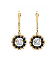 Gems One 14KT Yellow Gold & Diamond Rhythm Of Love Fashion Earrings  - 1/2 ctw - ROL2081-4YCBLK