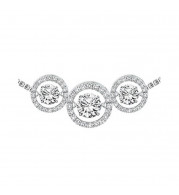 Gems One 14KT White Gold & Diamond Rhythm Of Love Neckwear Pendant  - 1/2 ctw - ROL1090-4WC