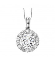 Gems One 14KT White Gold & Diamond Rhythm Of Love Neckwear Pendant  - 2-1/2 ctw - ROL1093-4WC