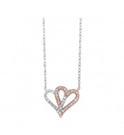 Gems One 10Kt White Pink Gold Diamond (1/10 Ctw) Pendant - PD35331-1WPSC