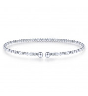 Gabriel & Co. 14k White Gold Bujukan Bangle Bracelet - BG4107-65W4JJJ