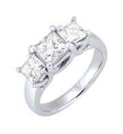 Gems One 14Kt White Gold Diamond (1Ctw) Ring - RG73118-4WC