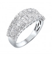 Gems One 14Kt White Gold Diamond (1Ctw) Ring - RG10241-4WC