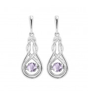 Gems One Silver (SLV 995) Rhythm Of Love Fashion Earrings - ROL2238CRSA
