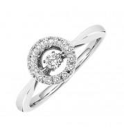 Gems One 10KT White Gold & Diamond Rhythm Of Love Fashion Ring  - 1/5 ctw - ROL1181-1WC