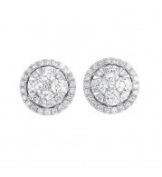 Gems One 14Kt White Gold Diamond (1Ctw) Earring - ER10249-4WC