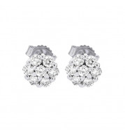 Gems One 14Kt White Gold Diamond (1/2Ctw) Earring - ER29580-4WH