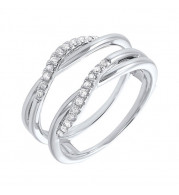 Gems One 14Kt White Gold Diamond (1/6Ctw) Ring - RG71796-4WD