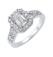 Gems One 14Kt White Gold Diamond(1Ctw) Ring - RG69968-4WB