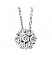Gems One 14Kt White Gold Diamond (1/3Ctw) Pendant - PD32726-4WH