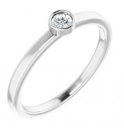 14K White 1/10 CTW Diamond Ring - 718066184P