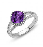 Stanton Color 14k Gold Amethyst Ring