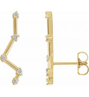 14K Yellow 1/10 CTW Diamond Constellation Earring Climbers - 86903601P