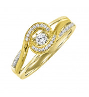 Gems One 14KT Yellow Gold & Diamond Rhythm Of Love Fashion Ring  - 1/5 ctw - ROL1236-4YC