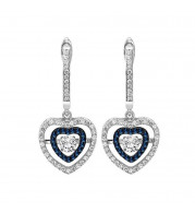 Gems One 14KT White Gold & Diamond Rhythm Of Love Fashion Earrings   - 1/2 ctw - ROL2018-4WCBL