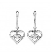 Gems One Silver Diamond (1/20 Ctw) Earring - ROL2045-SSWD