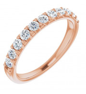 14K Rose 1/2 CTW Diamond Anniversary Band - 123041606P