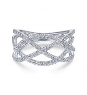 Gabriel & Co. 14k White Gold Lusso Diamond Ring - LR51503W45JJ