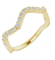 14K Yellow 1/3 CTW French-Set Diamond Anniversary Band - 124111601P