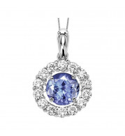 Gems One 14KT White Gold & Diamond Rhythm Of Love Neckwear Pendant   - 1/2 ctw - ROL1092-4WCT