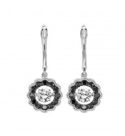 Gems One 14KT White Gold & Diamond Rhythm Of Love Fashion Earrings  - 1/2 ctw - ROL2081-4WCBK