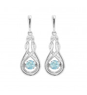 Gems One Silver (SLV 995) Stunning Fashion Earrings - ROL2238-SSNCPT